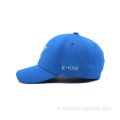 Chapeau de casquette de baseball brodé bleu